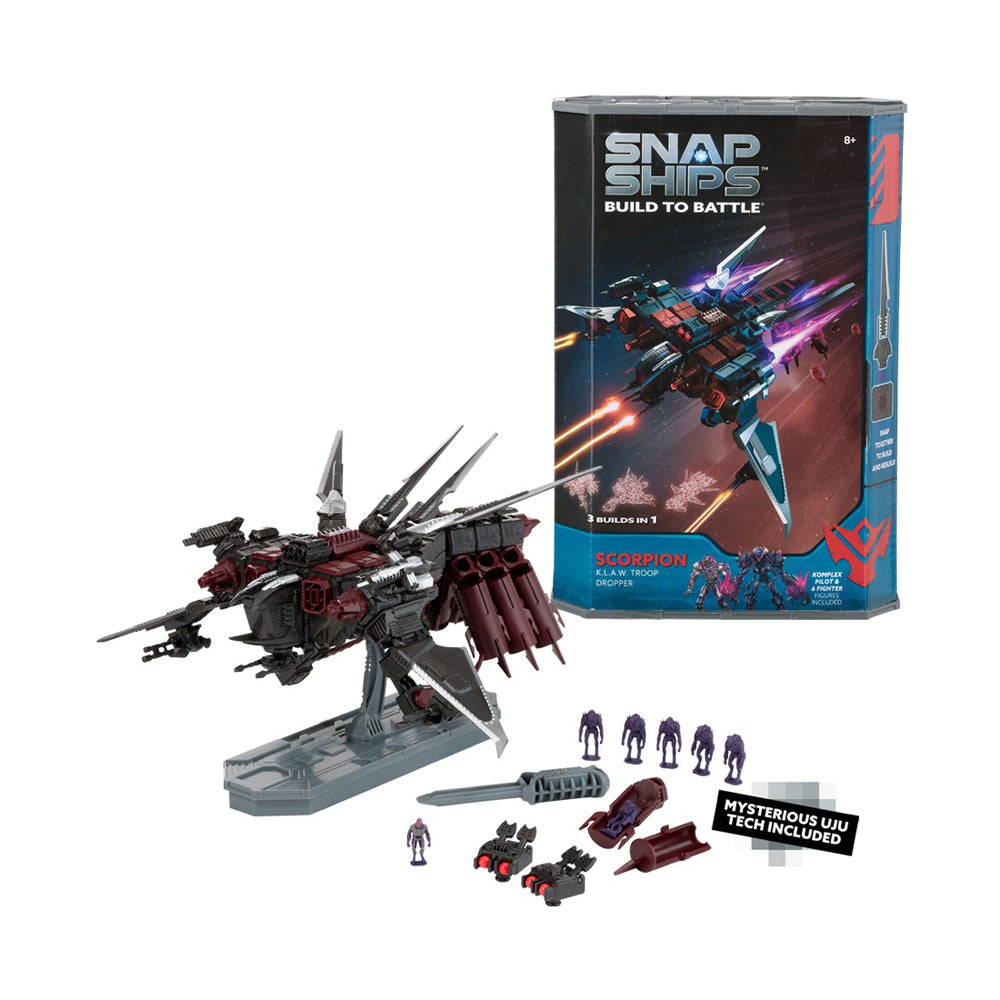 PlayMonster Snap Ships Scorpion K.L.A.W. Troop Dropper Building Set - Image 3