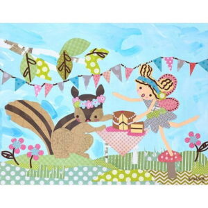 Oopsy Daisy's Enchanted Birch Tree Fairy Canvas Art
