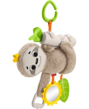 Fisher Price Slow Much Fun Stroller Sloth - Sensory Baby Toy