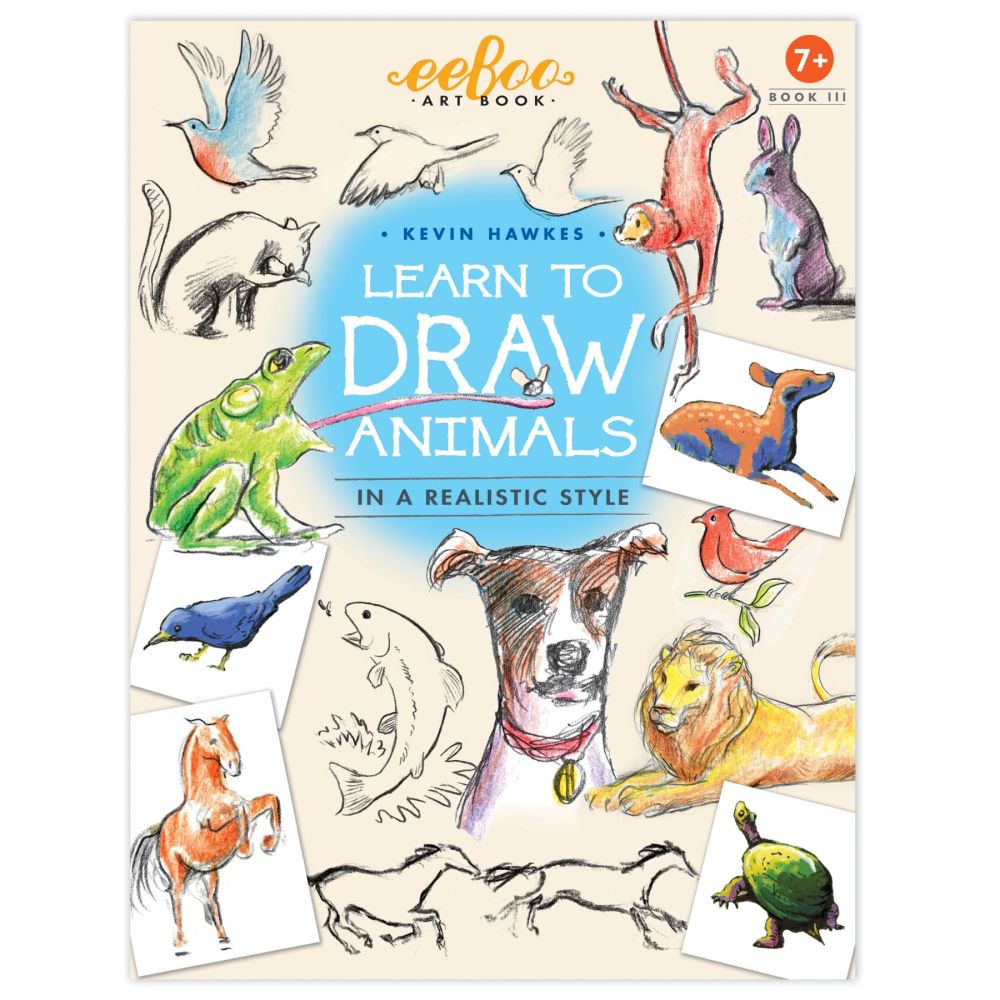 Kevin Hawkes eeBoo Learn to Draw Animals Art Book - Image 2