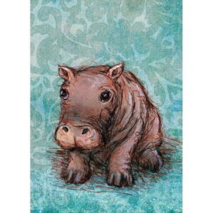 Oopsy Daisys Little Hippo Baby Board Book