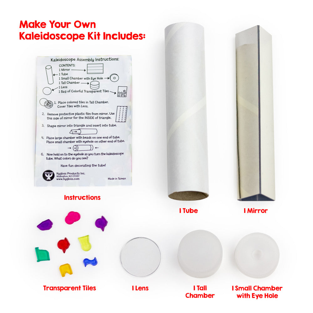 Hygloss Rainbow Wonders Make-Your-Own Kaleidoscope Kit - 6 Pack - Image 3