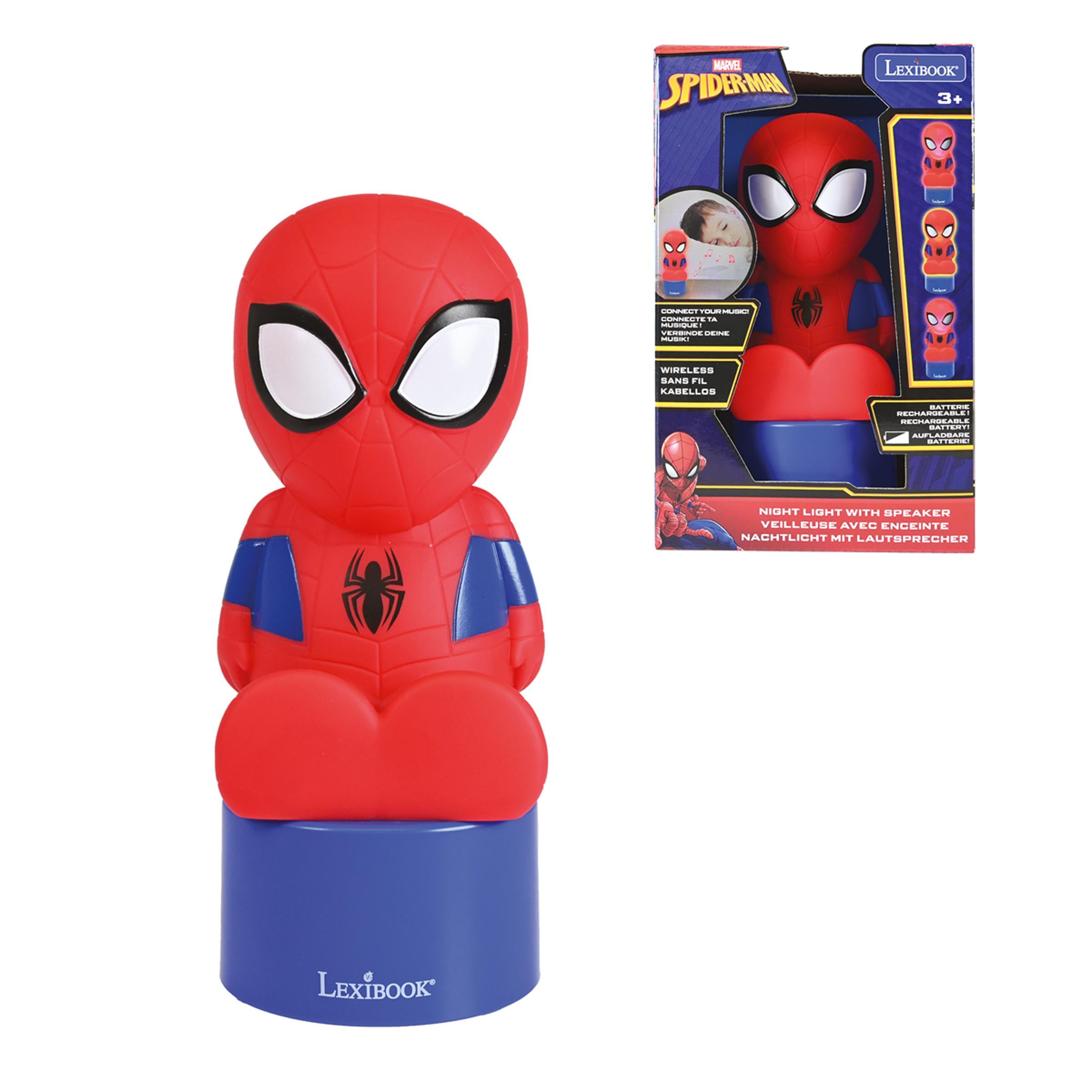 Marvel Spiderman LED Nightlight & Bluetooth Speaker - Color Changing - Image 4