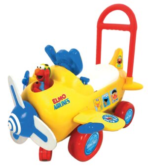 Kiddieland - Sesame Street Elmo's Plane Ride-On - Light & Sound Series