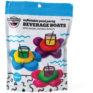 Bigmouth Inc Floral Trio Inflatable Drink Holders