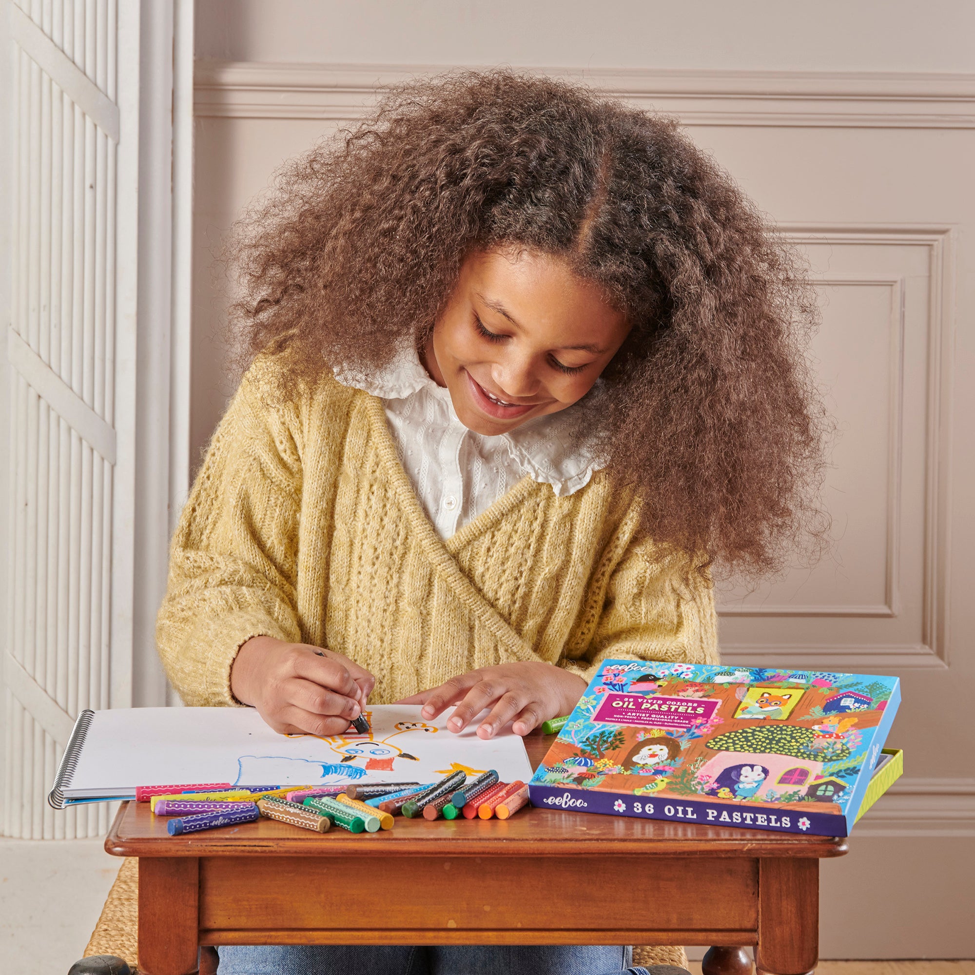 eeBoo Yumi's Mushroom House Oil Pastels Set - 36 Brilliant Colors - Image 5