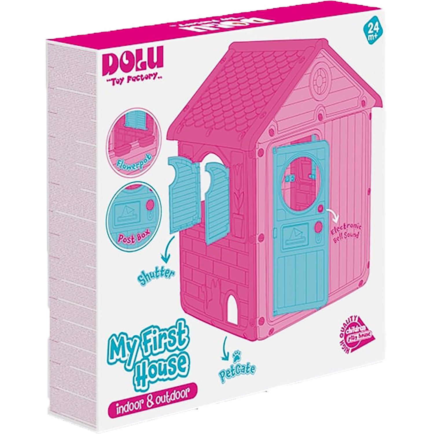 Dolu Toys My First House: Unicorn Playhouse - Pink - Image 5